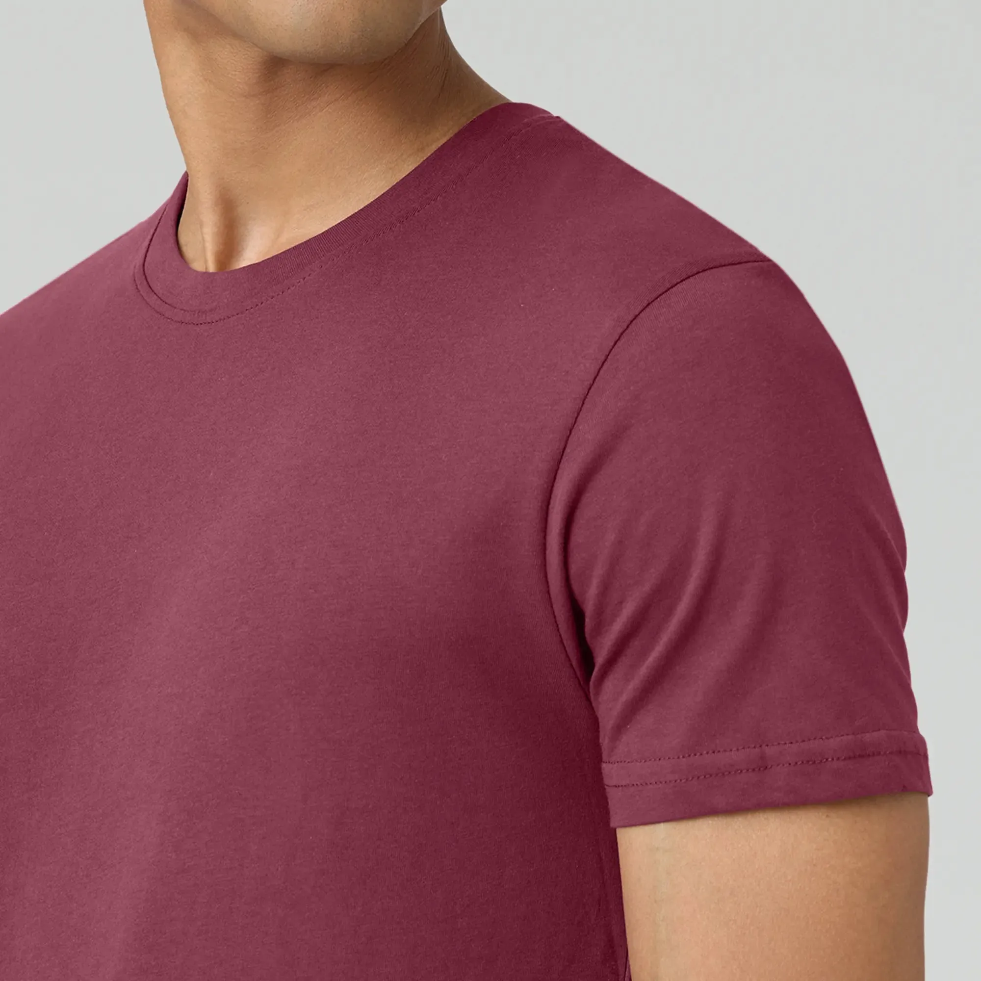 Pace Combed Cotton T-shirts Bold Burgundy