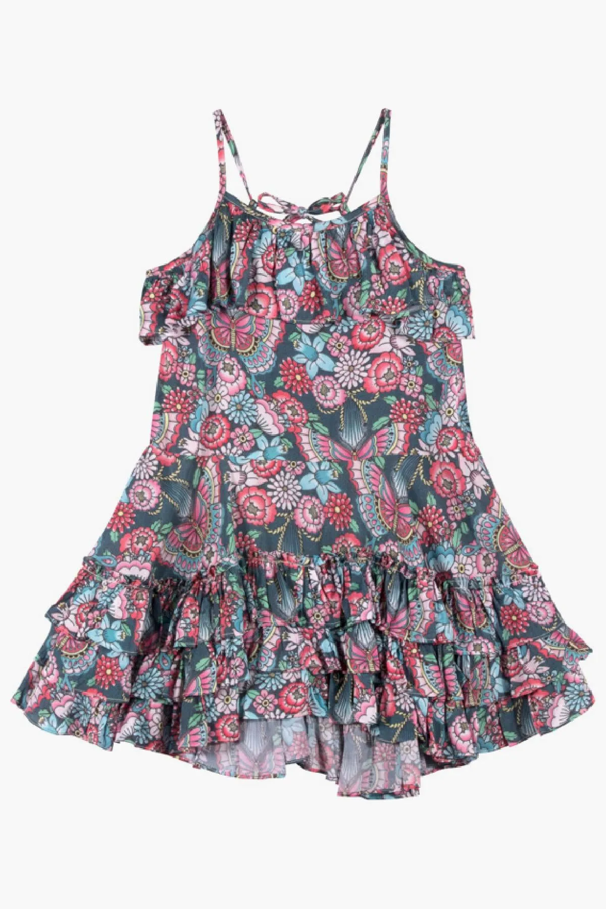 Paper Wings Spring Flowers Girls Dress