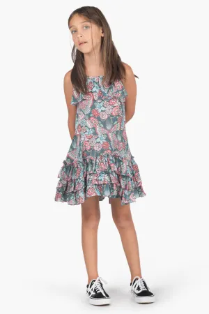 Paper Wings Spring Flowers Girls Dress