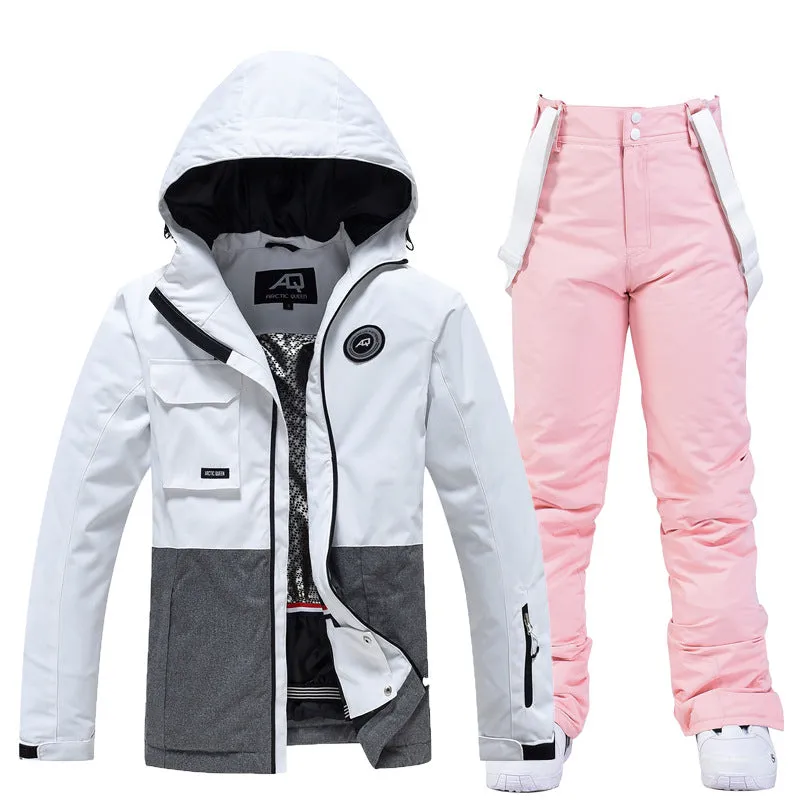 Plus Size Thick Ski Jacket & Overall Pants