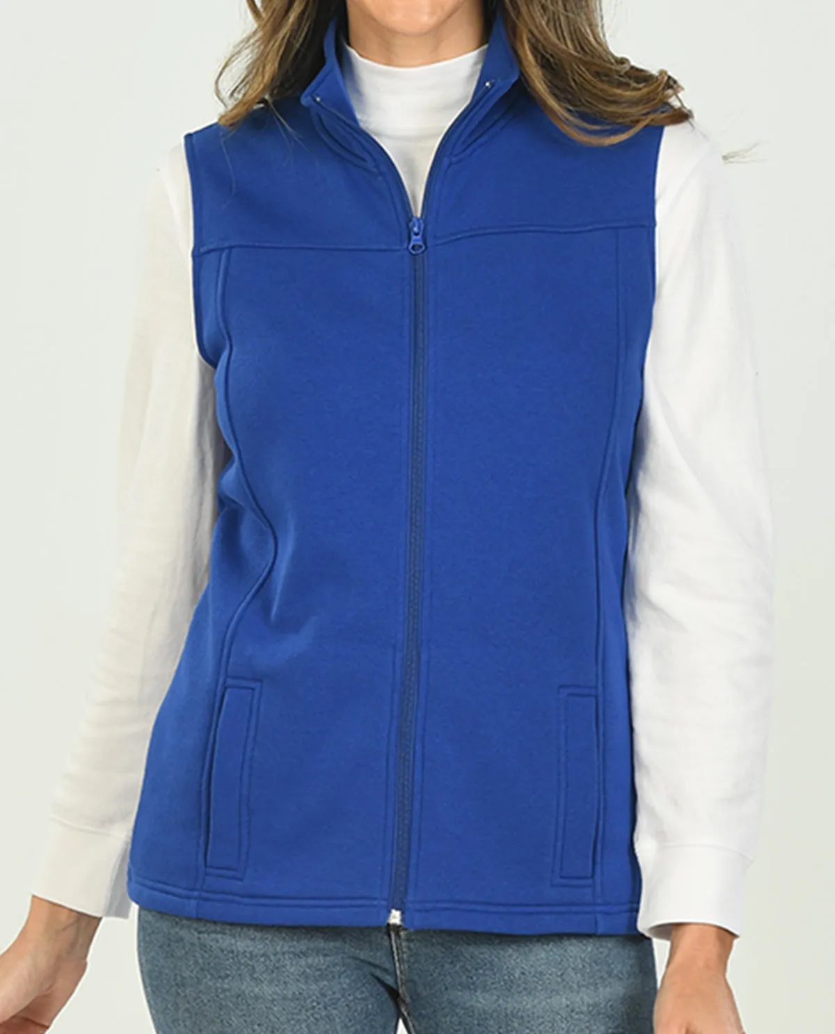 Speculation Petite Zip-Thru Fashion Fleece Vest