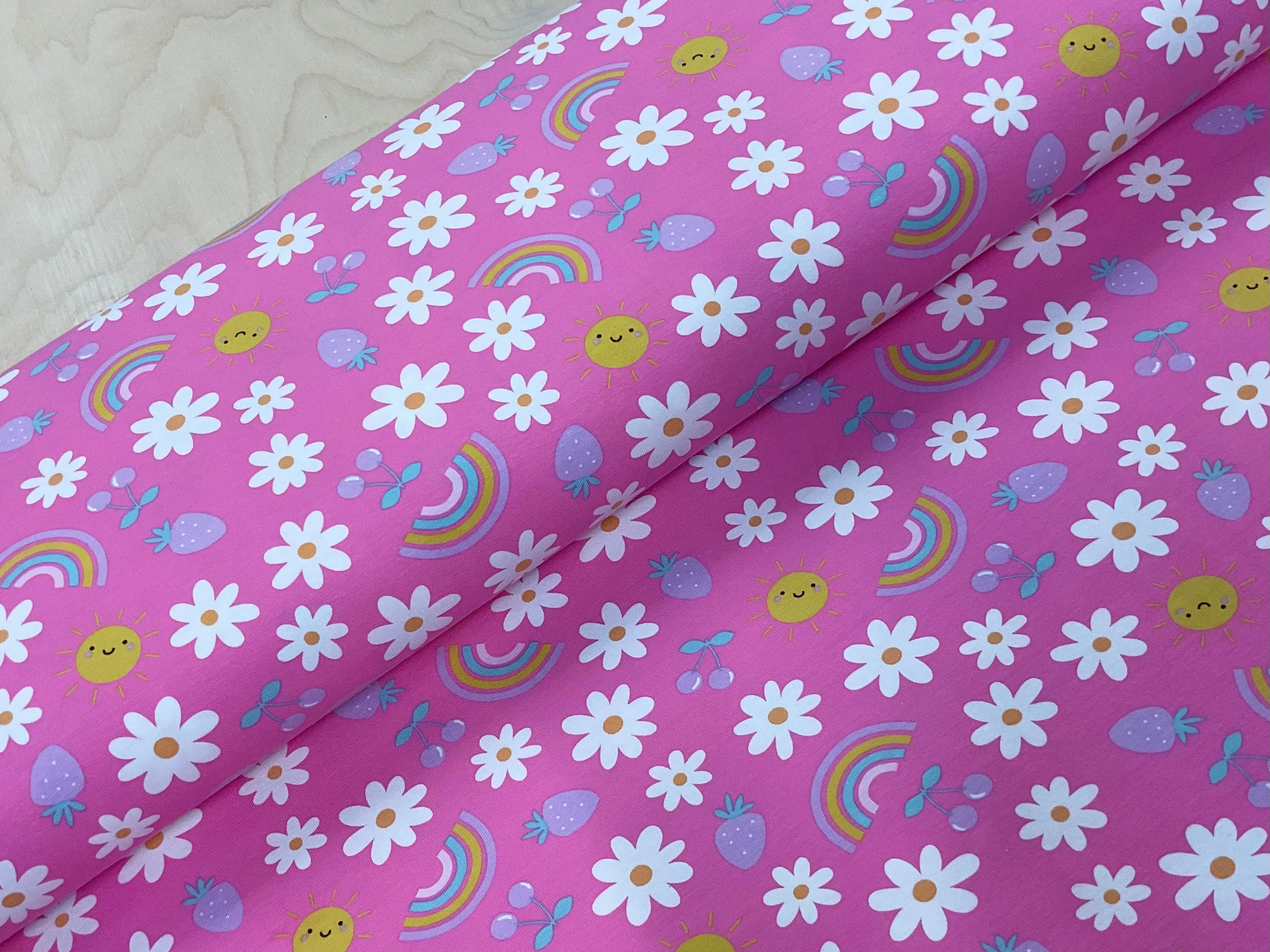 Summer Fun Cotton Jersey Fabric