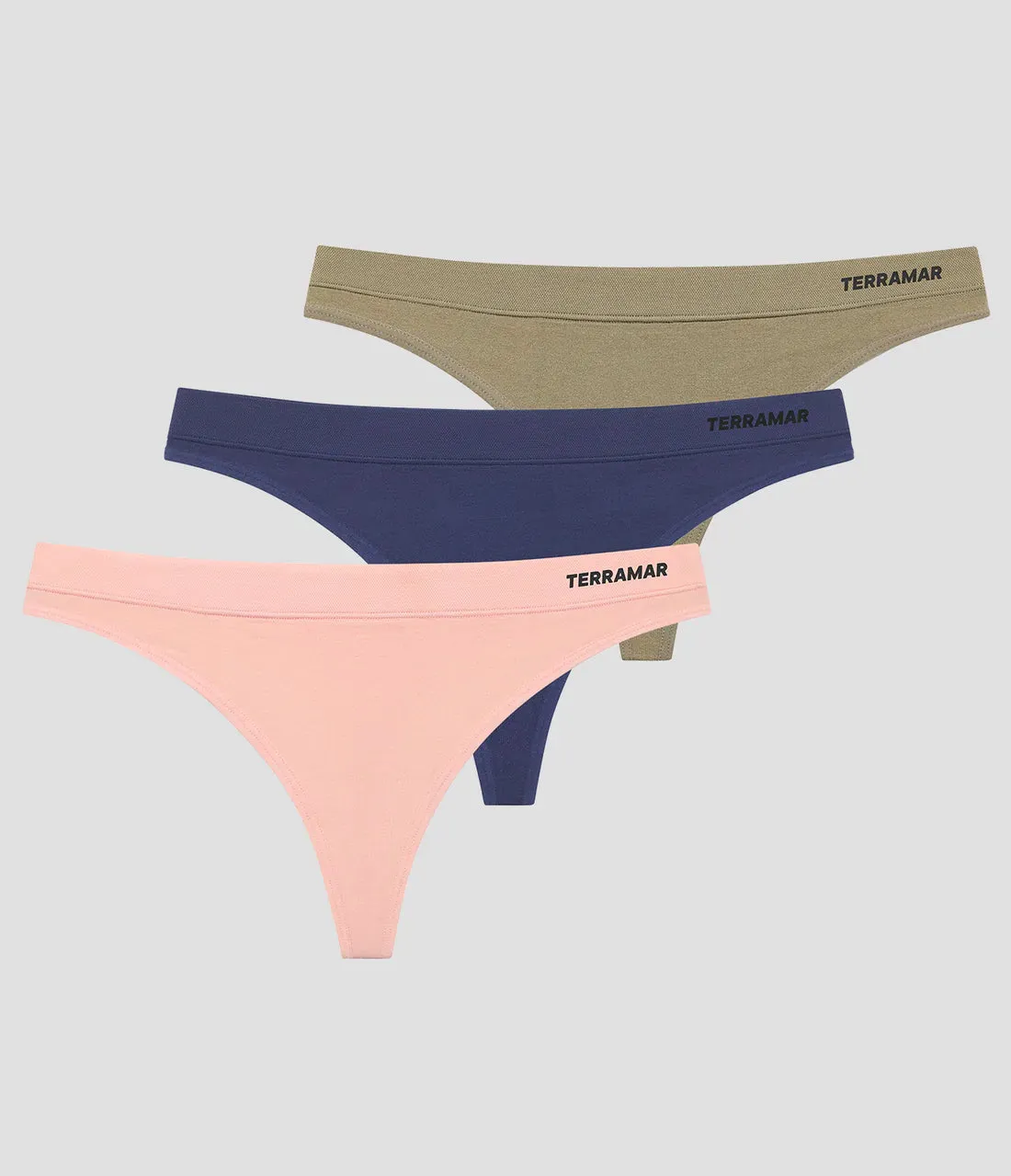 Terramar Semless Thong 3 Pack