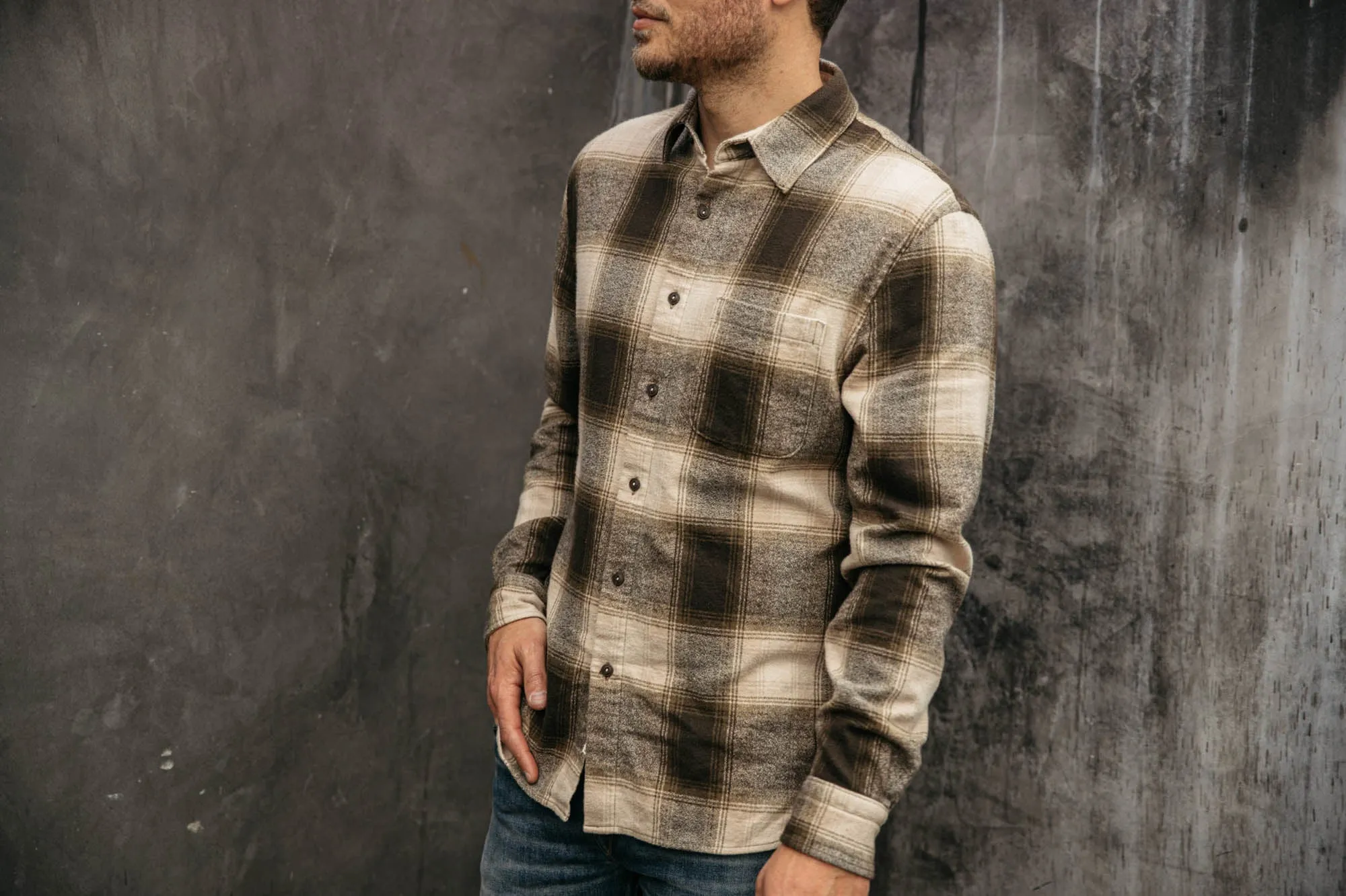 The Ripper Organic Cotton Plaid - Green Beige