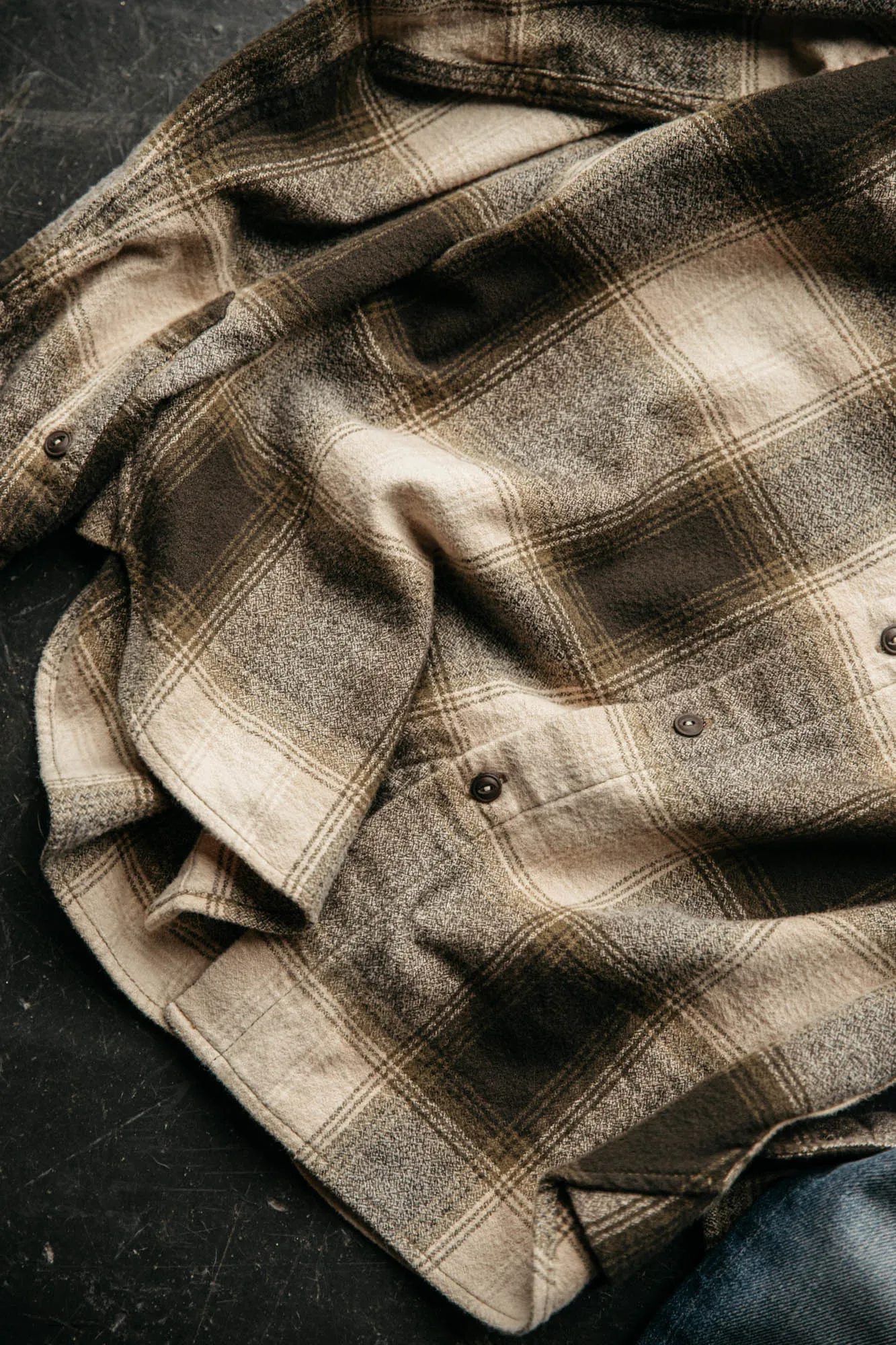 The Ripper Organic Cotton Plaid - Green Beige