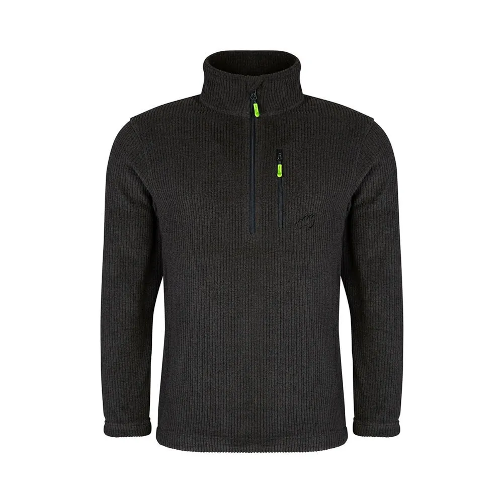 Wolf Half-Zip Knitted Fleece Olive