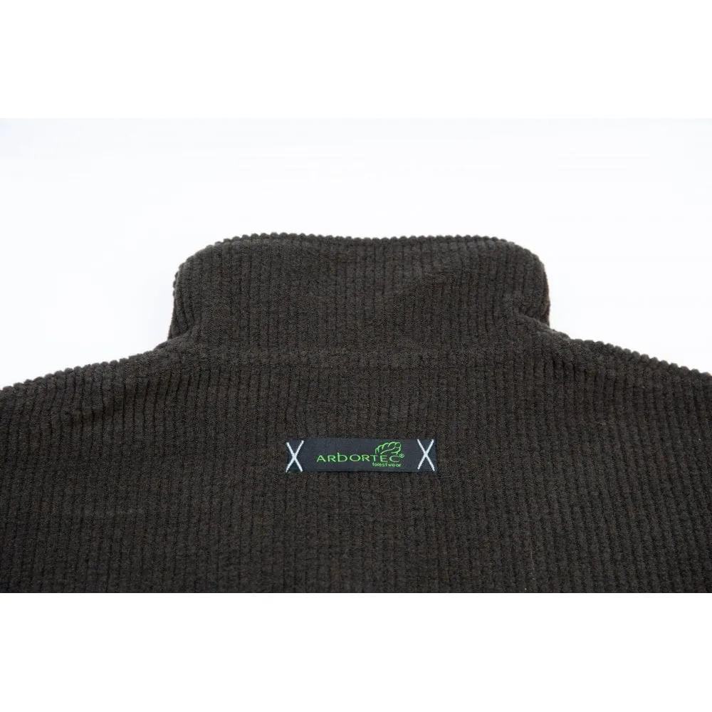 Wolf Half-Zip Knitted Fleece Olive