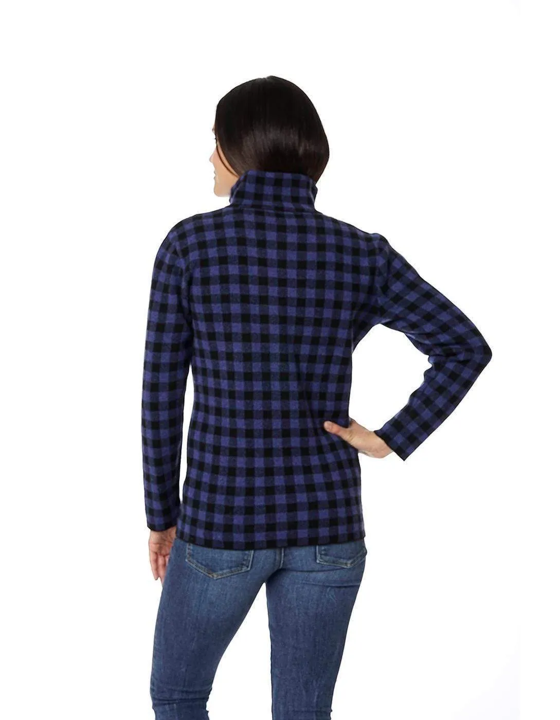 Women's Buffalo Plaid Logger Jacket Cashmere Sweater