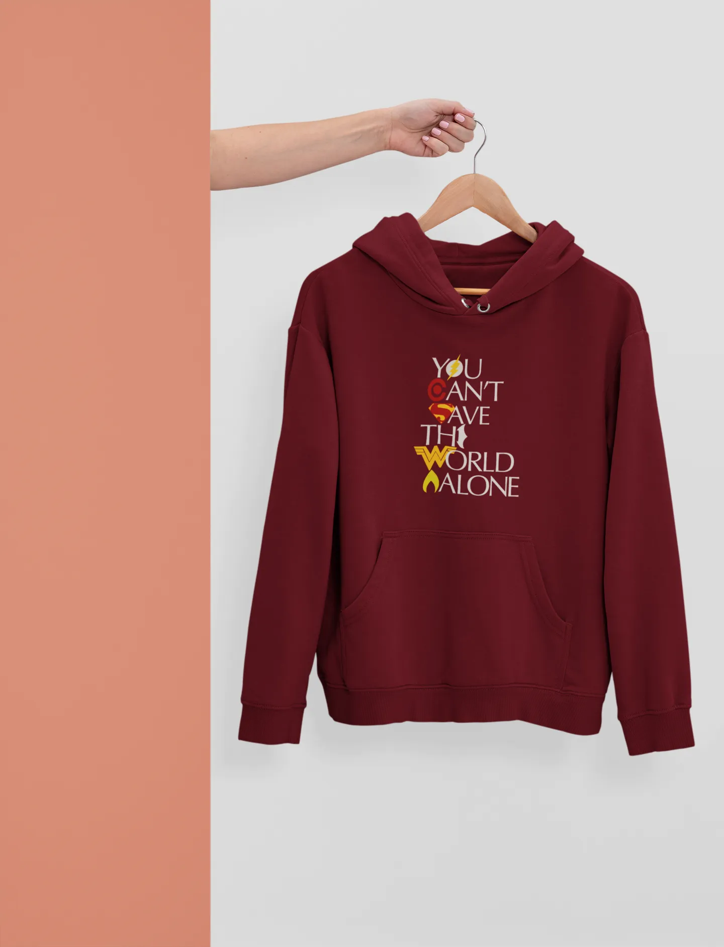 YOU CAN'T SAVE THE WORLD ALONE - WINTER HOODIES